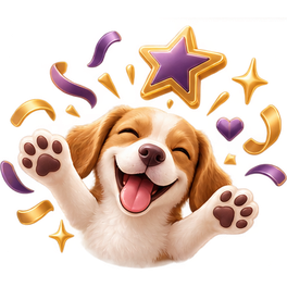 Jubelnder Hund